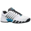 K-Swiss Mens Bigshot 4 AC - White Dark Shadow Swedish Blue 2 K-Swiss Mens Bigshot 4 AC - White Dark Shadow Swedish Blue -Tennis Boutiques 06989 130 M 8