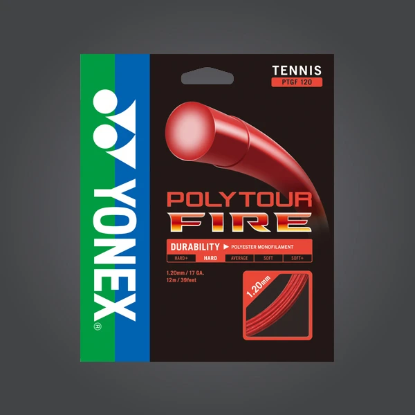 Yonex Poly Tour FIRE 120 Tennis String Red 3 Yonex Poly Tour FIRE 120 Tennis String Red