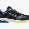 Mizuno Mens Wave Exceed Light AC - Black/Lime 1 Mizuno Mens Wave Exceed Light AC - Black/Lime -Tennis Boutiques 61GA2218 08