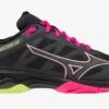 Mizuno Womens Wave Exceed Light AC - Ebony/Pink -Tennis Boutiques 61GA2219 07