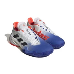 Adidas Mens Barricade - Lucid Blue/Black/Solar Red -Tennis Boutiques HQ8917 4