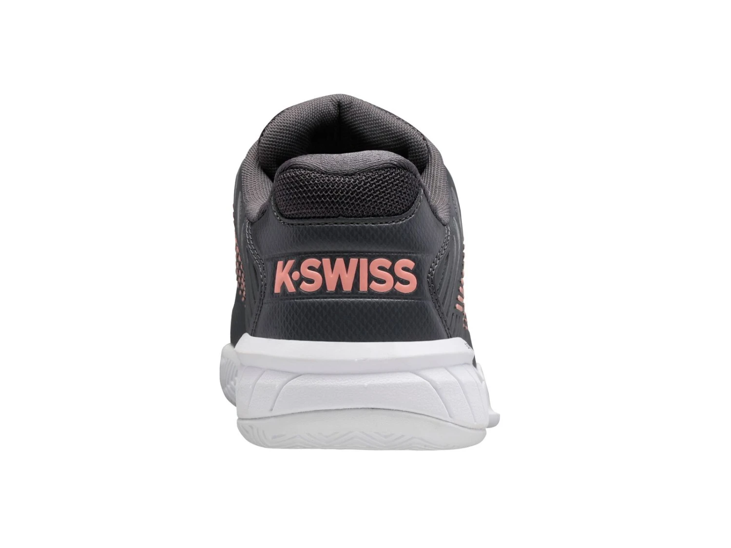 K-Swiss Women's Hypercourt AC - Ashphalt/White/Peach 6 K-Swiss Women's Hypercourt AC - Ashphalt/White/Peach - Image 4