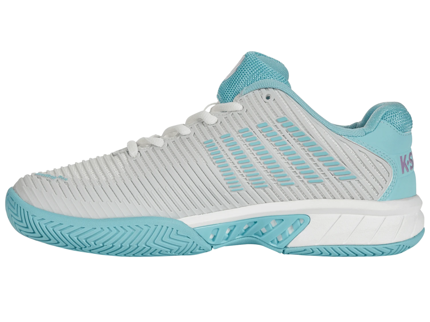 K-Swiss Womens Hypercourt Express AC - White/Angel Blue 7 K-Swiss Womens Hypercourt Express AC - White/Angel Blue - Image 5