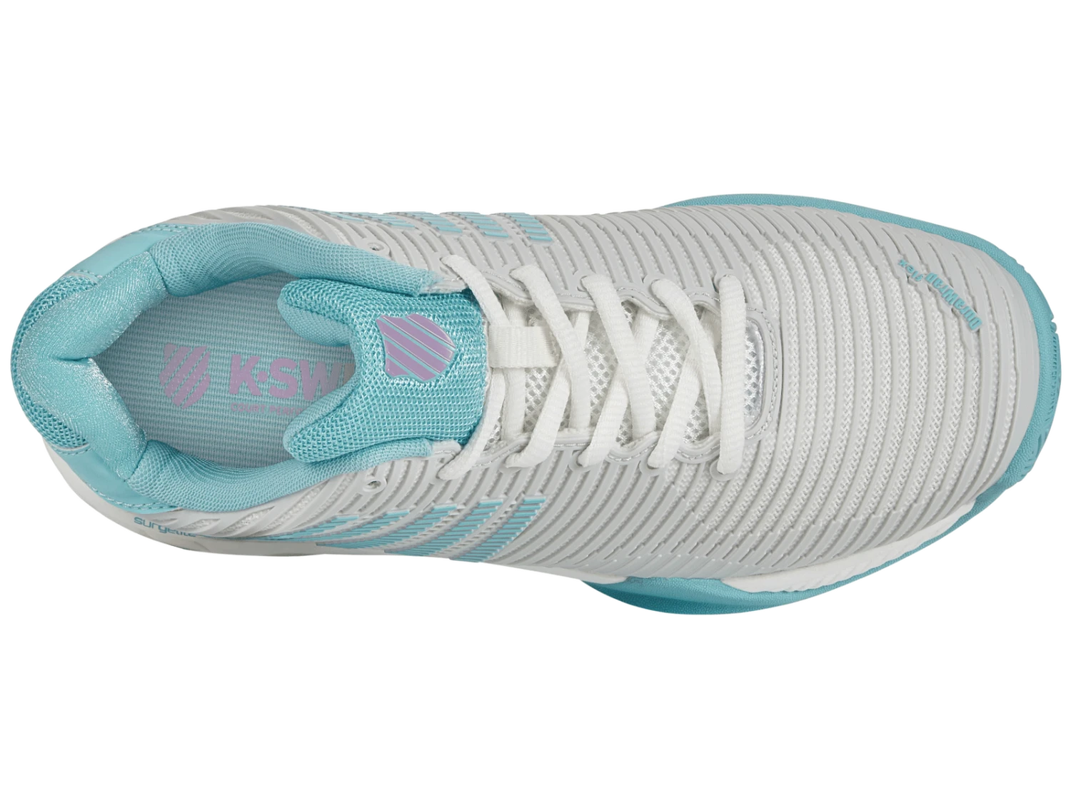 K-Swiss Womens Hypercourt Express AC - White/Angel Blue 9 K-Swiss Womens Hypercourt Express AC - White/Angel Blue - Image 7