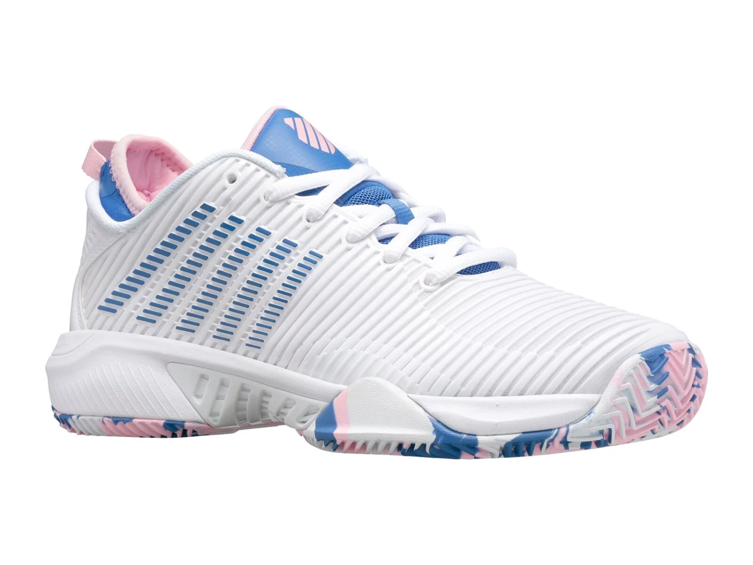 K-Swiss Womens Hypercourt Supreme AC - White/Star Sapphire 4 K-Swiss Womens Hypercourt Supreme AC - White/Star Sapphire - Image 2