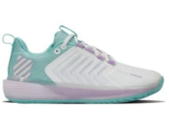 K-Swiss Womens Ultrashot 3 - White/Angel Blue/Lilac