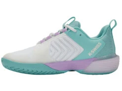 K-Swiss Womens Ultrashot 3 - White/Angel Blue/Lilac 13 K-Swiss Womens Ultrashot 3 - White/Angel Blue/Lilac -Tennis Boutiques KSW96988190 2