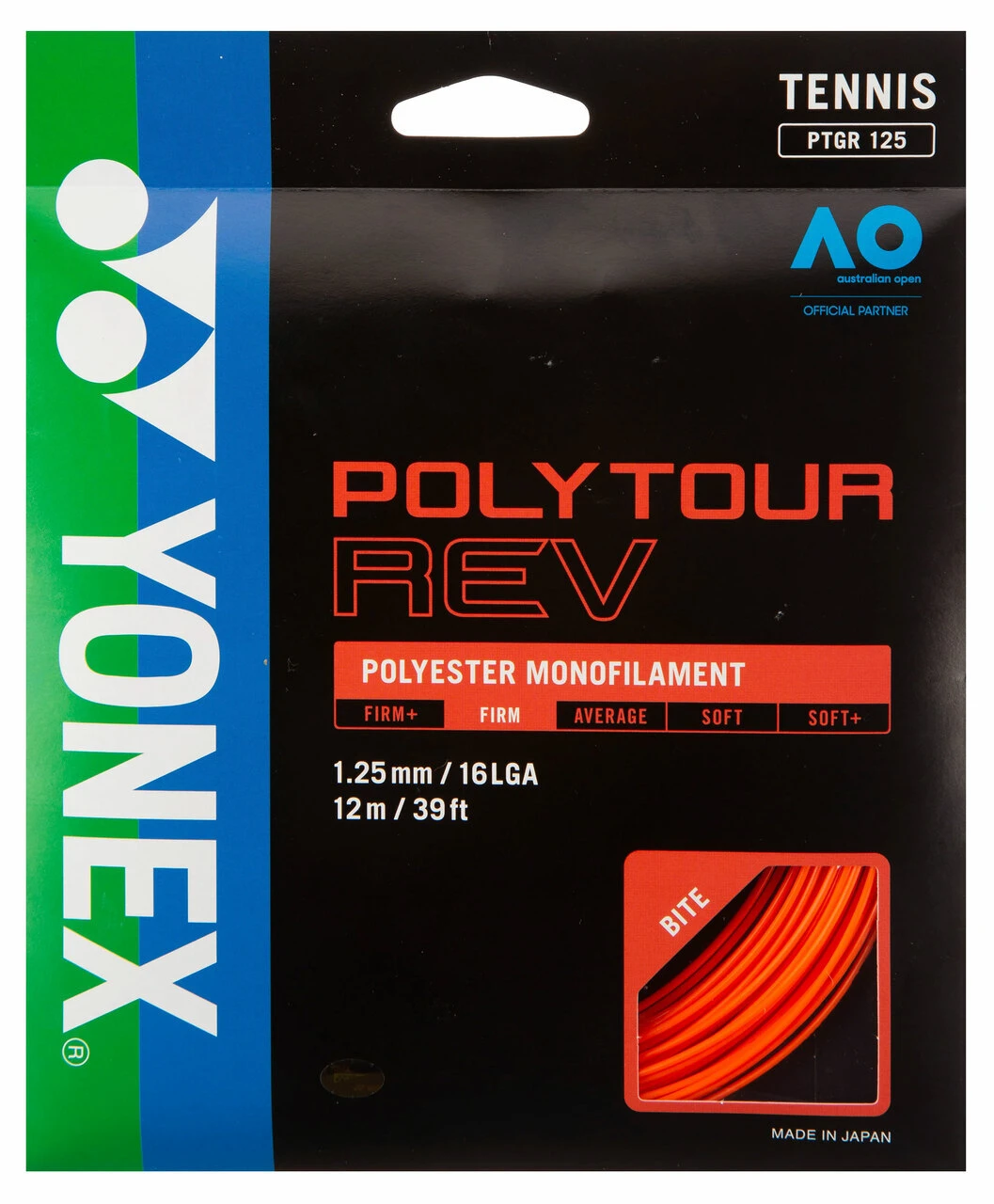 Yonex Poly Tour Rev 1.20 Orange 12m Set 3 Yonex Poly Tour Rev 1.20 Orange 12m Set
