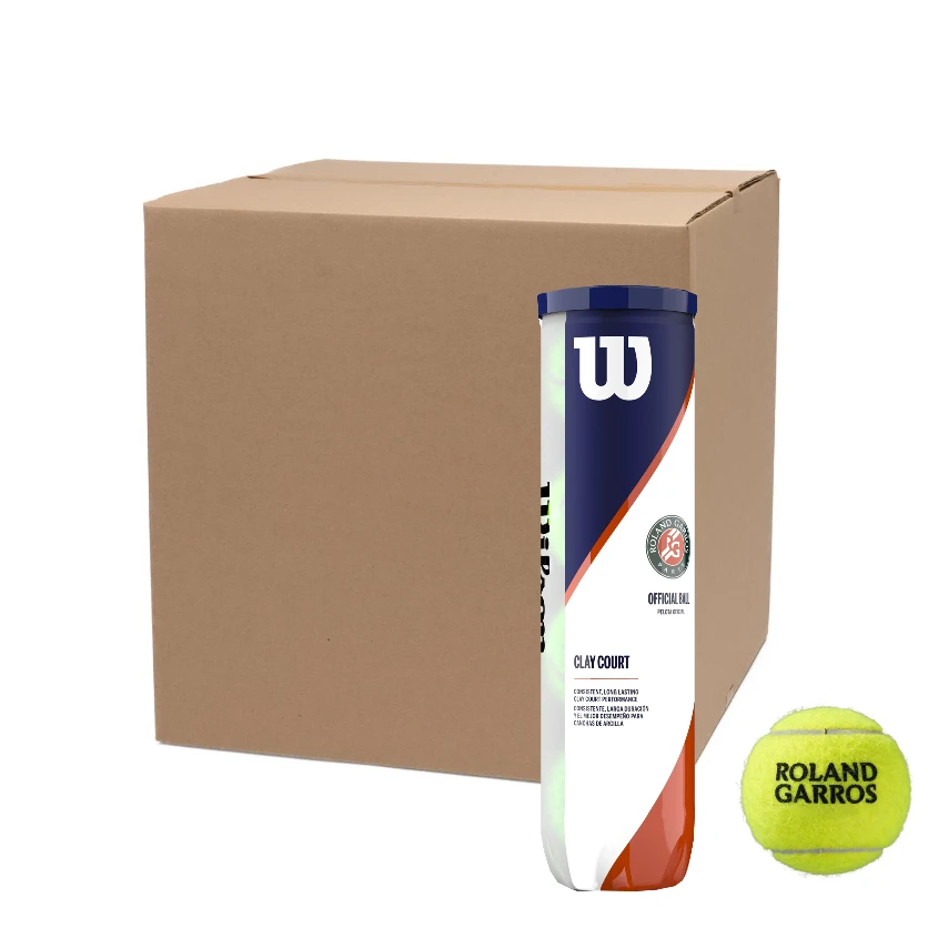 Wilson Roland Garros Clay Court 4 Ball Can 12 Can Case 3 Wilson Roland Garros Clay Court 4 Ball Can 12 Can Case