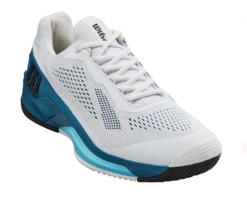 Wilson Mens Rush Pro 4.0 - White/Blue Coral