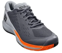 Wilson Mens Rush Pro Ace (2E Width) - Ebony/Quarry/Shocking Orange