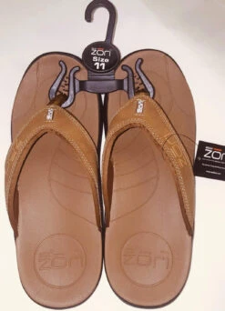 Neat Zori Orthotic Thongs Cognac -Tennis Boutiques ZORCOGNAC 1
