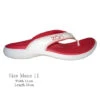 Neat Zori Orthotic Thongs Red -Tennis Boutiques ZORRD11A